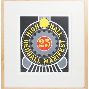 Robert Indiana Highball on the Redball Manifest